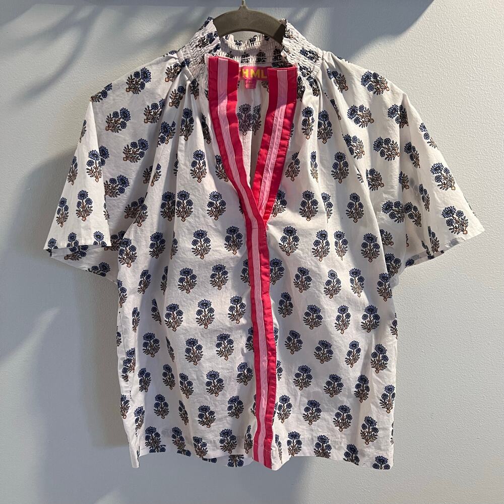 THML Patterned 100% Cotton Blouse Size XS
